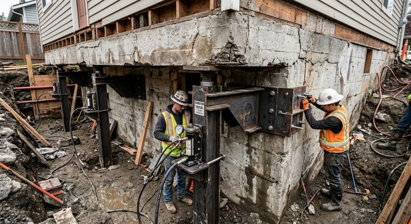 Sinking Foundation Lifting in Sarasota, FL